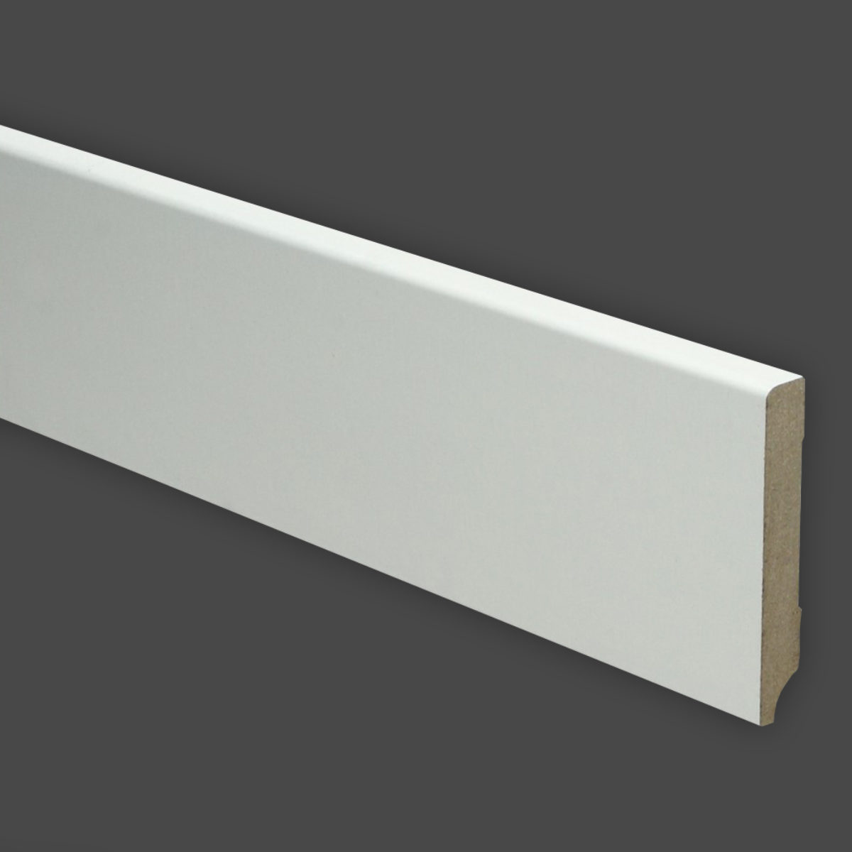 MDF Moderne plint 58x12 wit afgelakt RAL 9003 - Het Vloerenhuis
